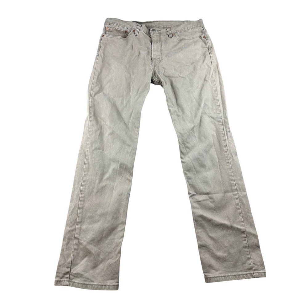 Levi's 511 Jeans Men W34 L30 Beige Tan Slim Fit Cotton Blend Denim Workwear Prep